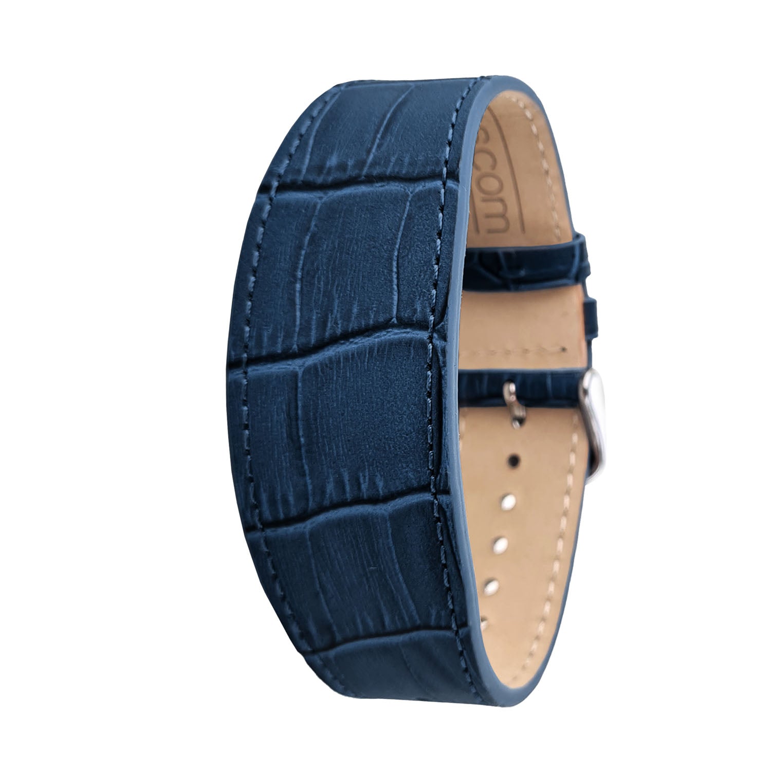 Bracelet Addict Cuir - Bleu Marine - Croco
