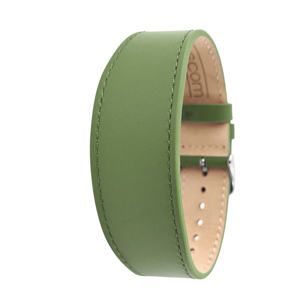 Bracelet Addict Cuir - Vert Kaki