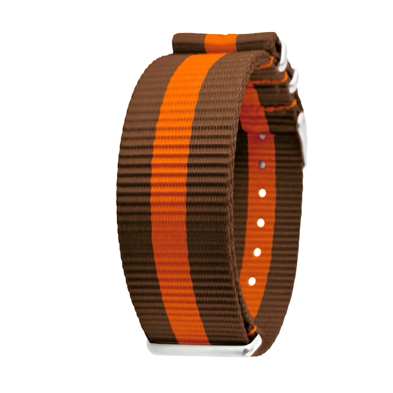 Addict Nylon NATO strap - Brown / Orange