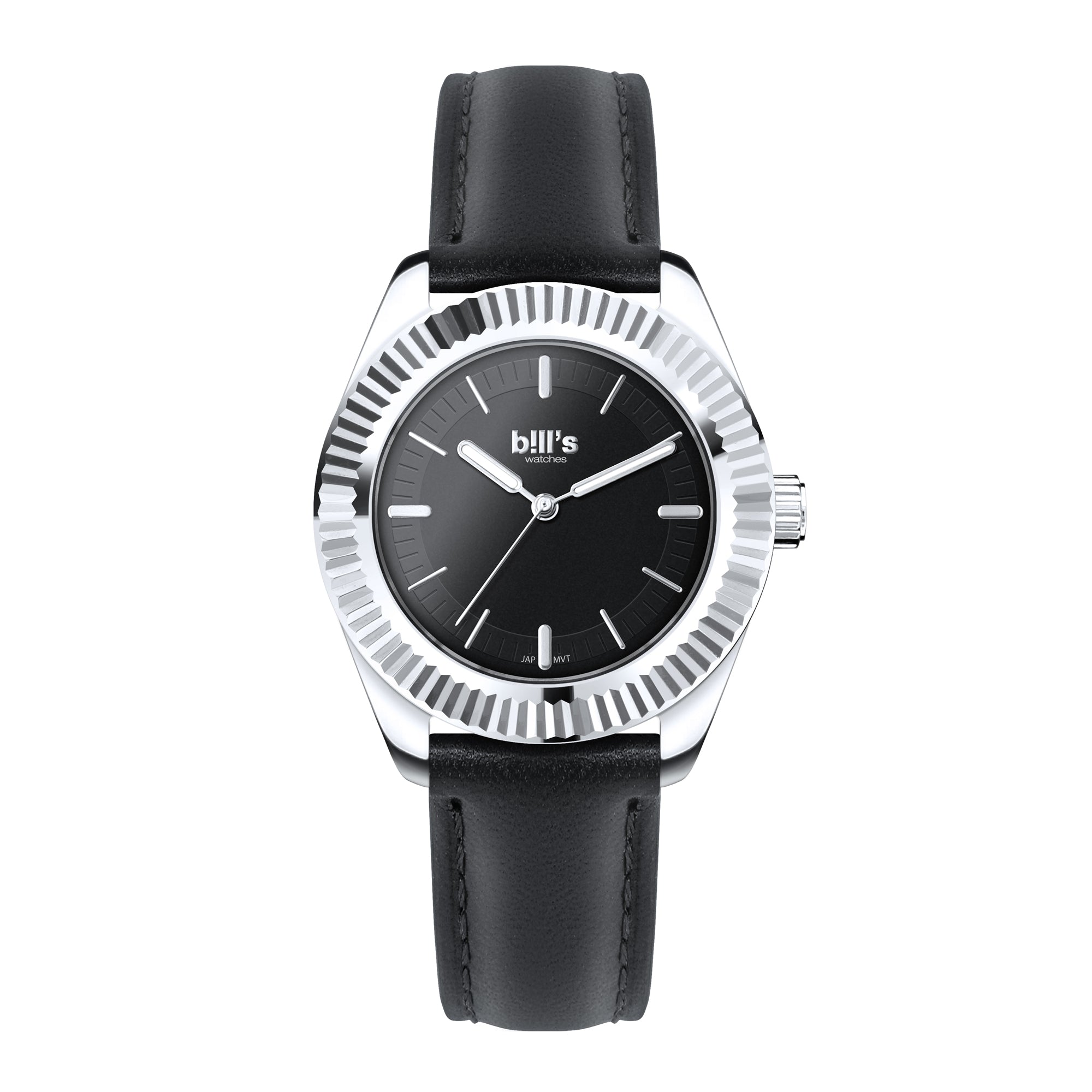 Montre Twist 37 Cuir - Black / Silver Black