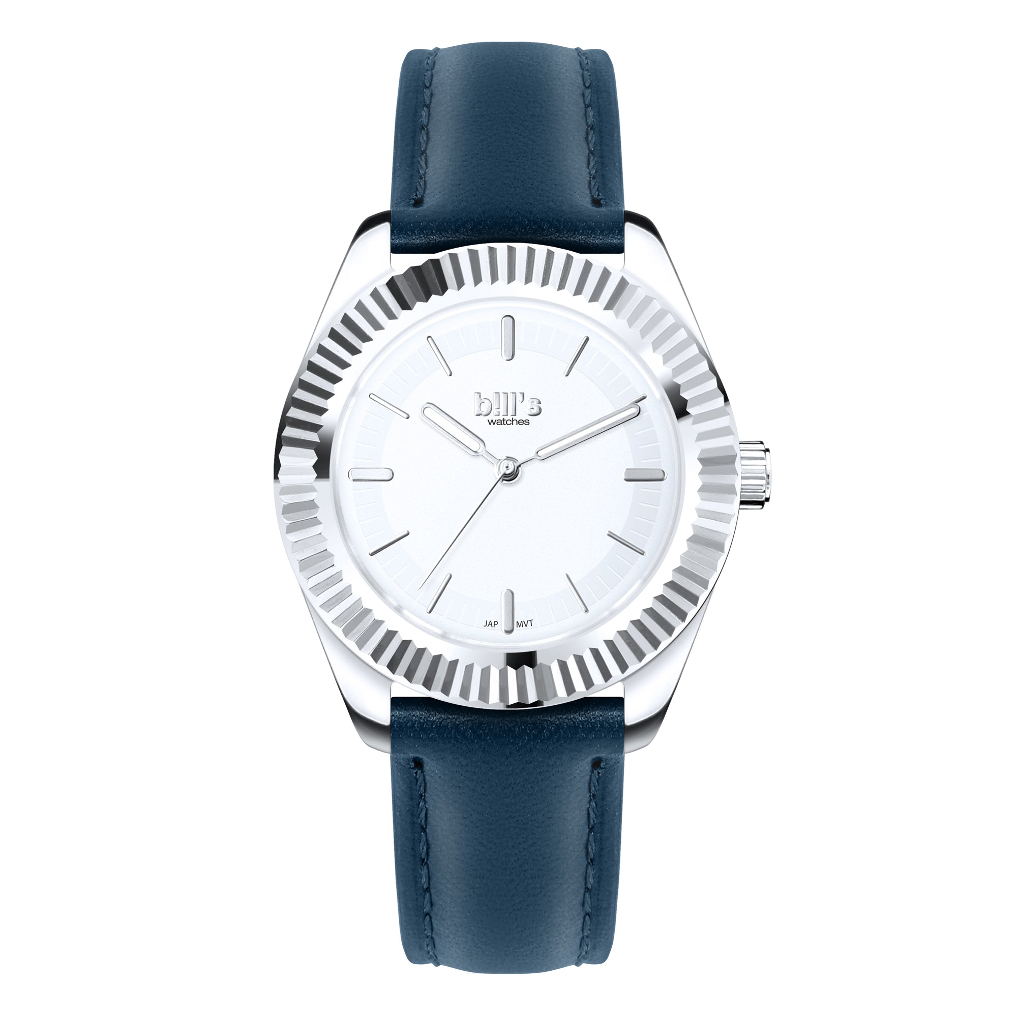 Montre Twist 40 Cuir - Navy Blue / Silver White