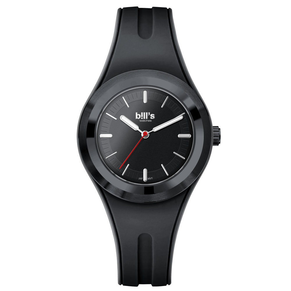 Twist 40 Silicone Watch - Black / Full Black