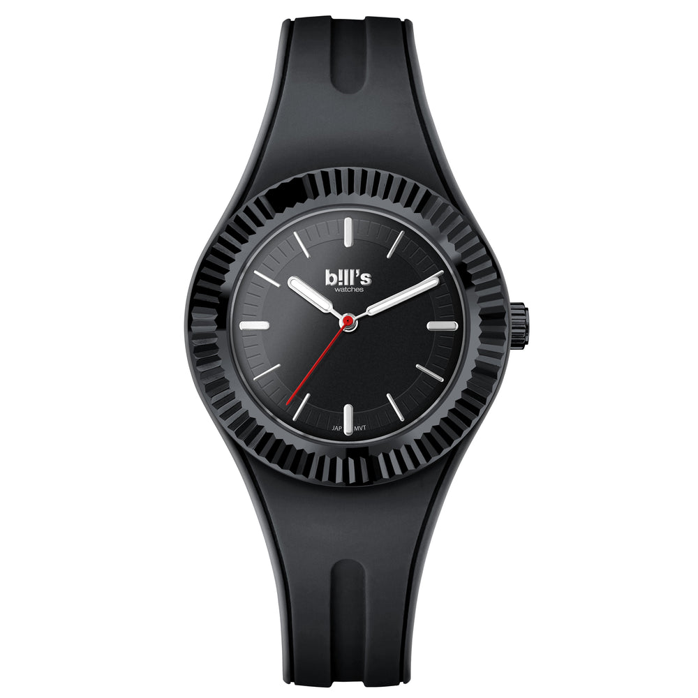 Twist 40 Silicone Watch - Black / Full Black