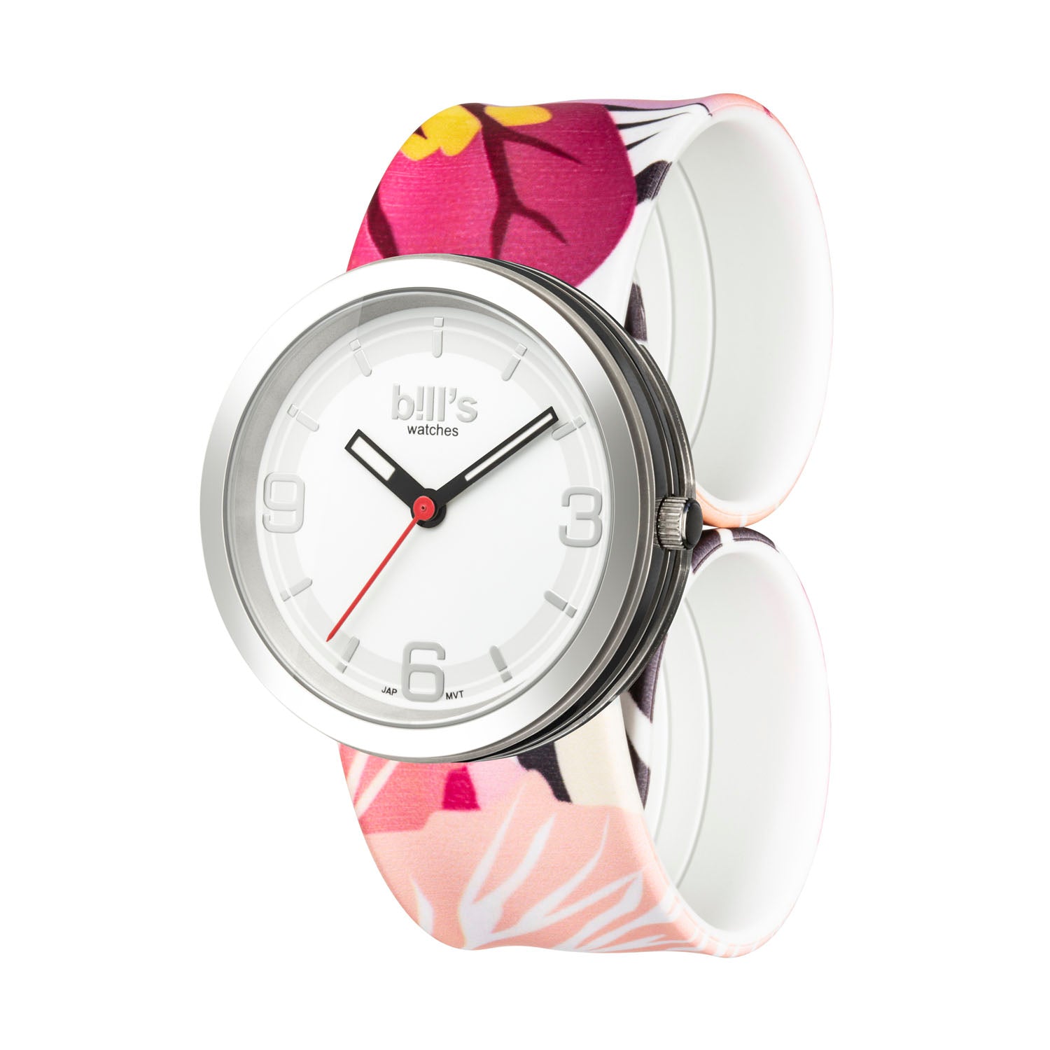 Silicone Addict Watch - Zebra Flower