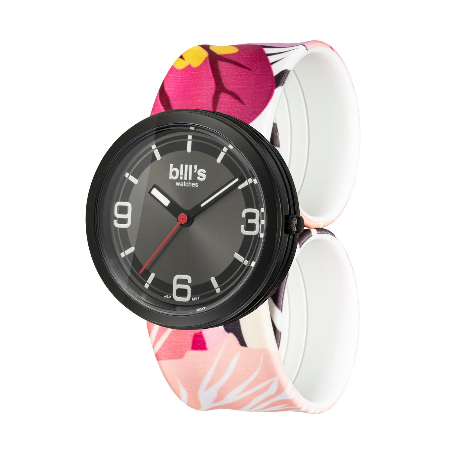 Silicone Addict Watch - Zebra Flower