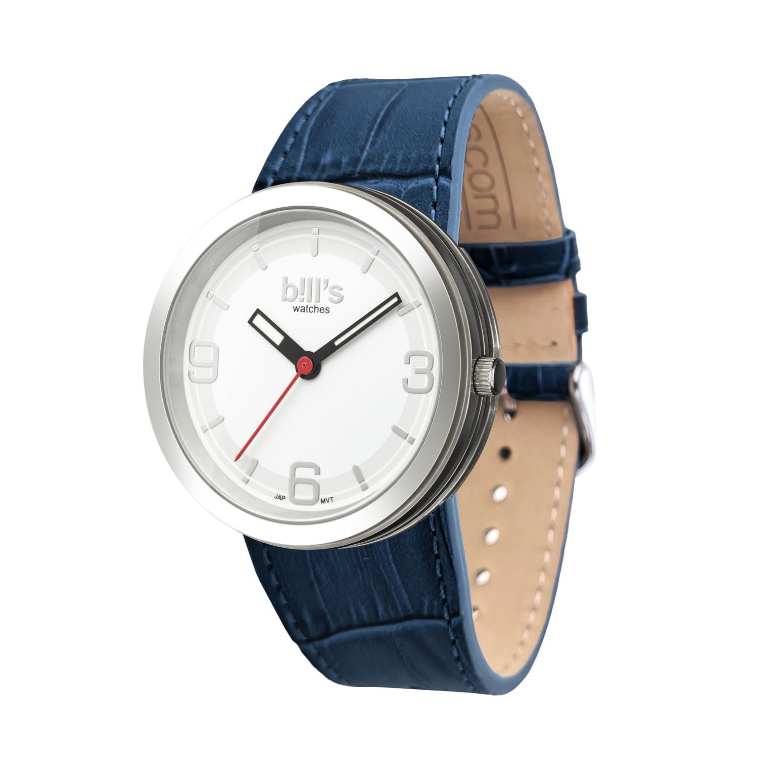 Watch Addict Leather - Navy Blue - Crocodile