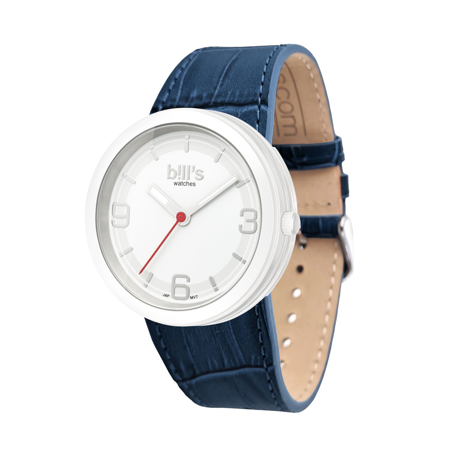 Watch Addict Leather - Navy Blue - Crocodile