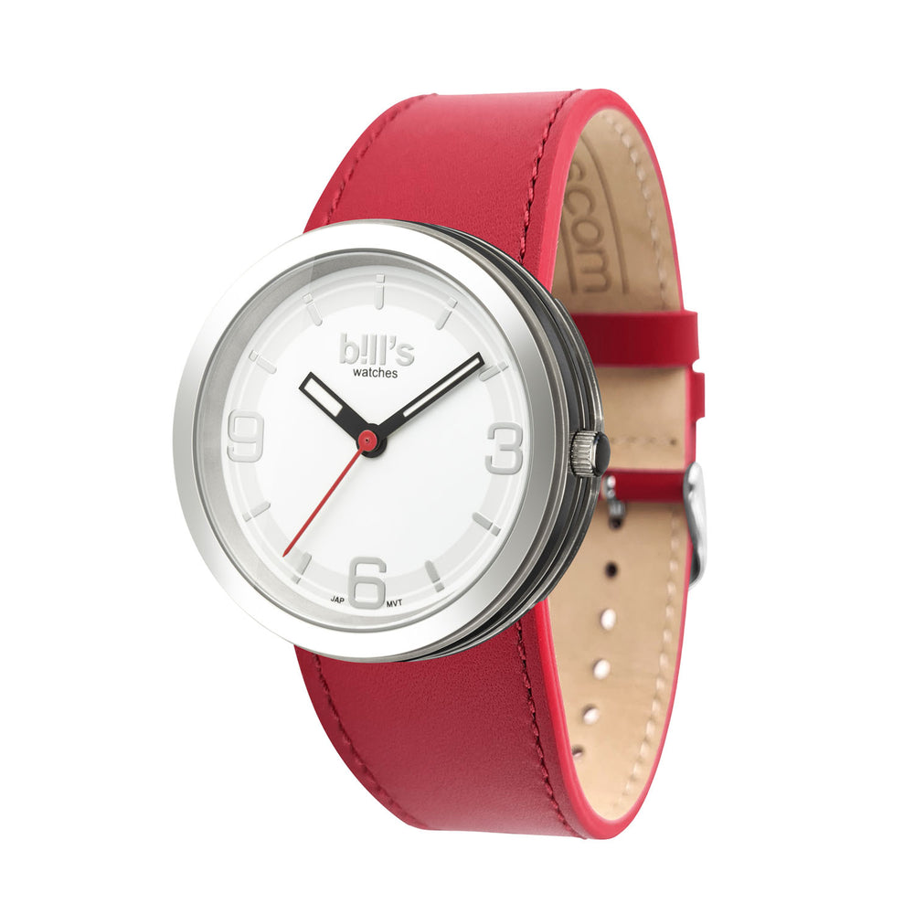 Addict Leather Watch - Red