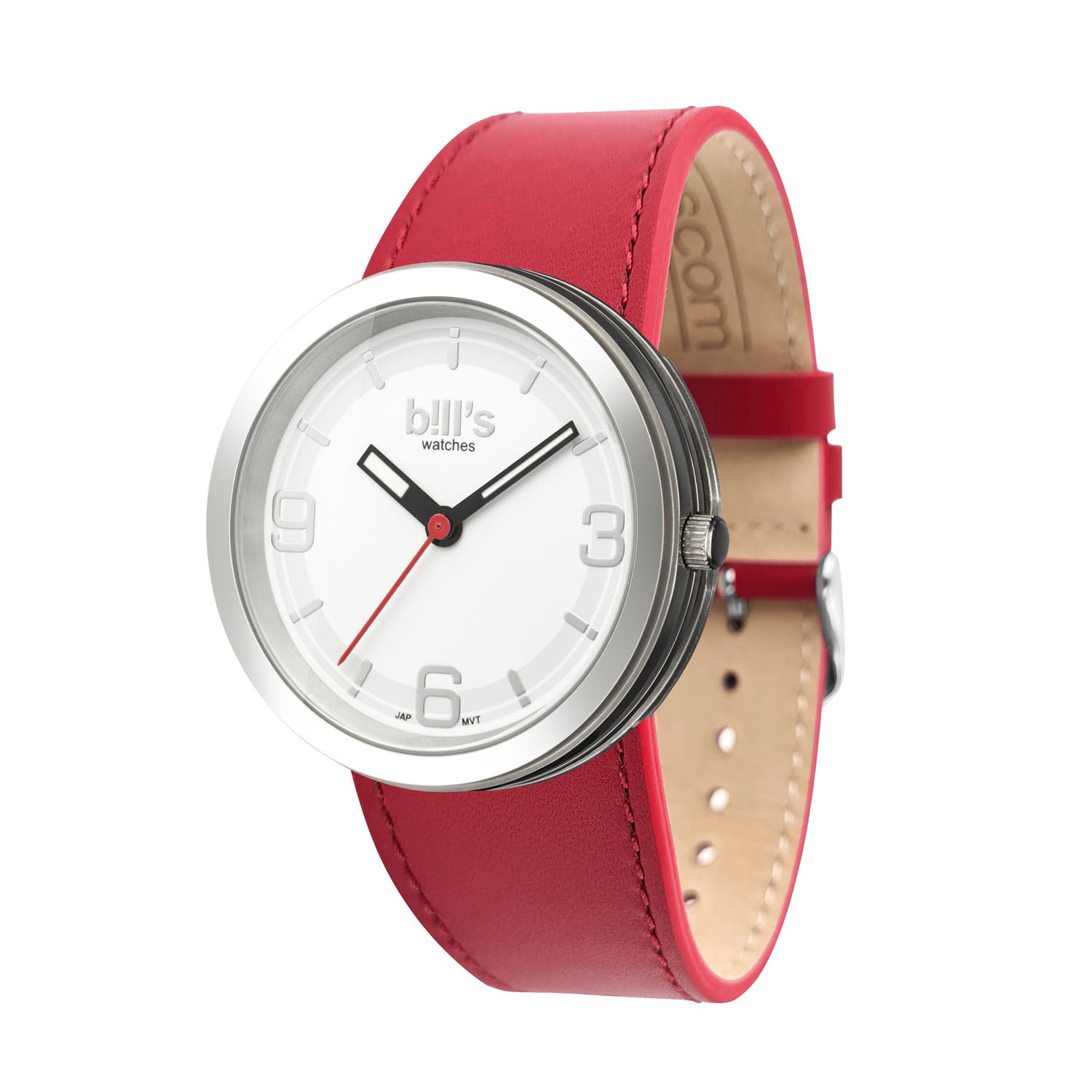 Montre Addict Cuir - Rouge