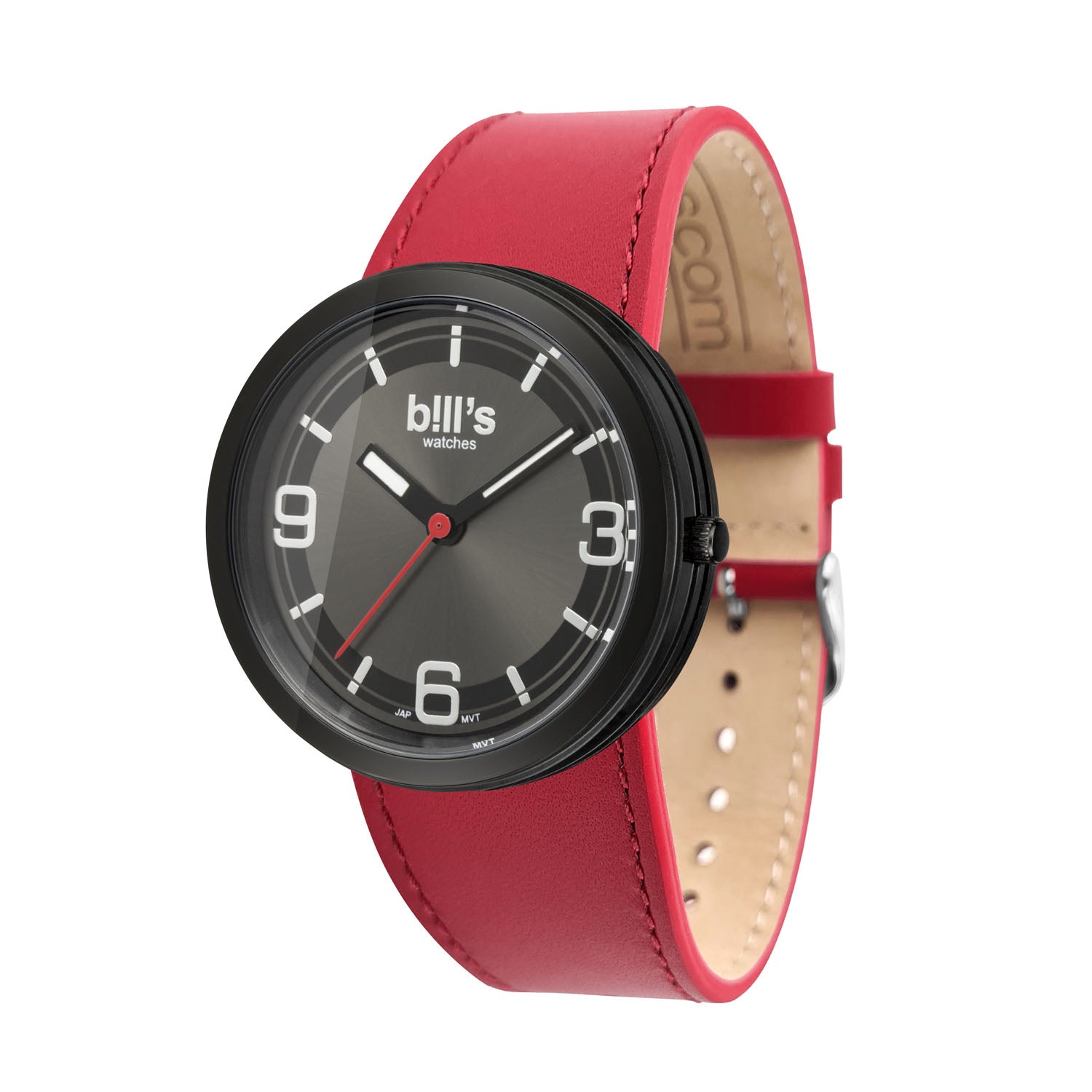 Montre Addict Cuir - Rouge