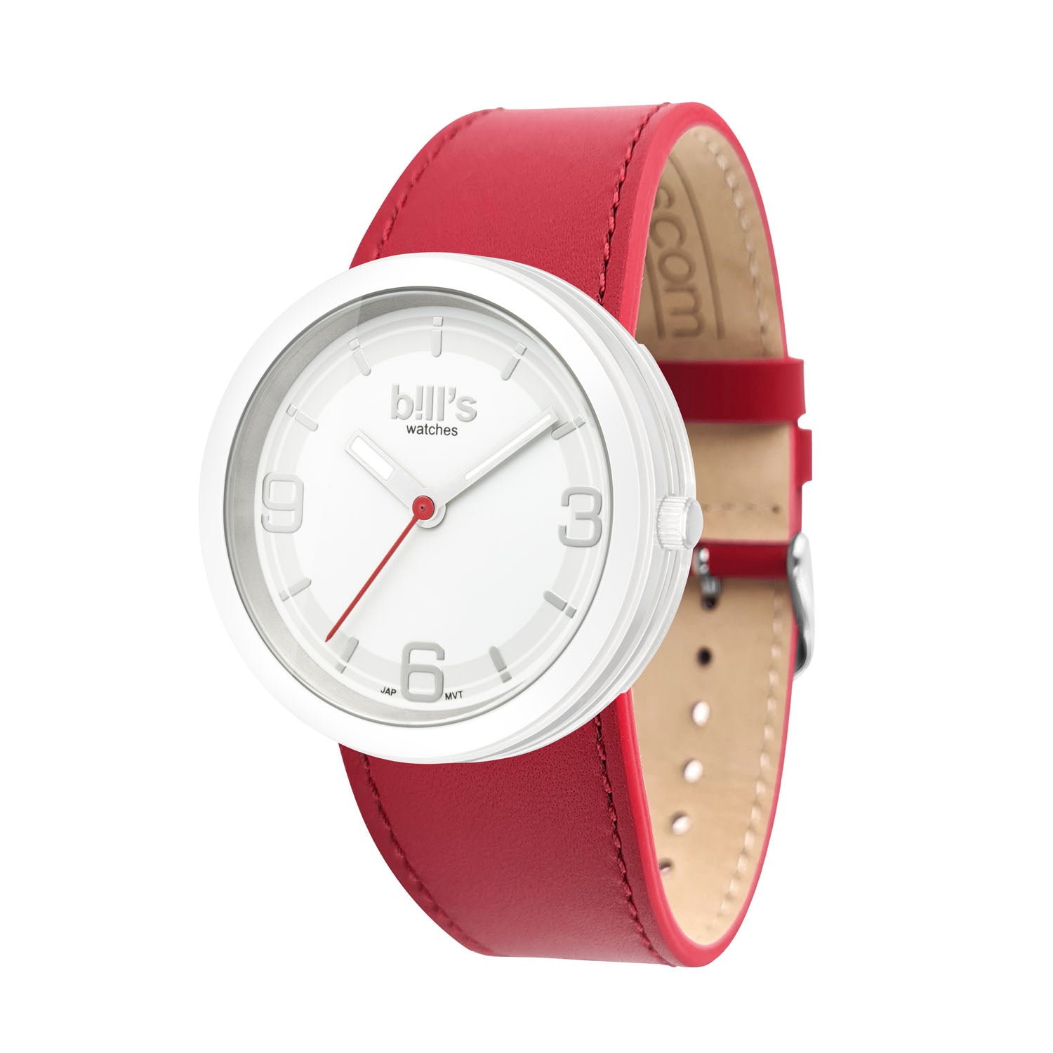 Montre Addict Cuir - Rouge