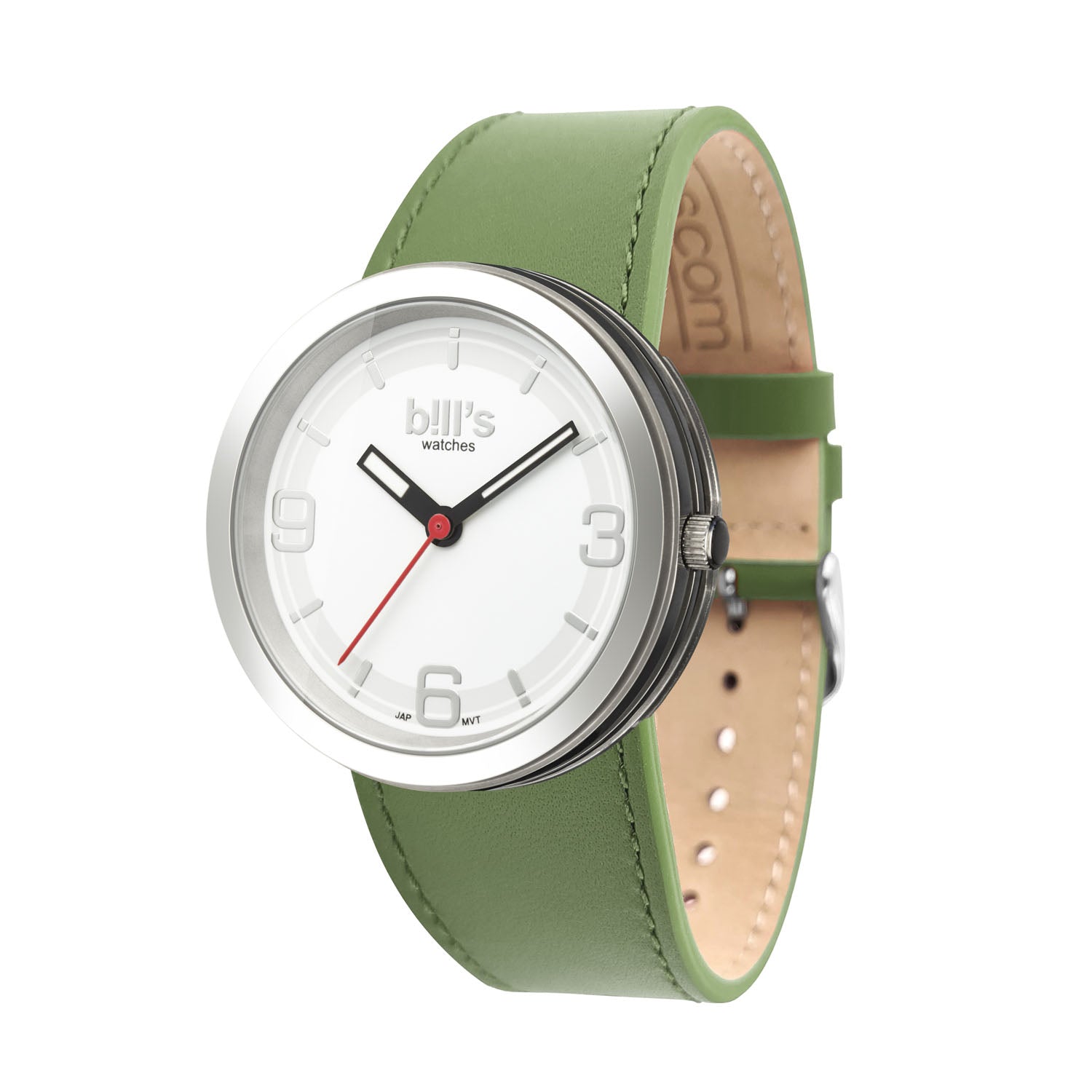 Addict Leather Watch - Khaki Green