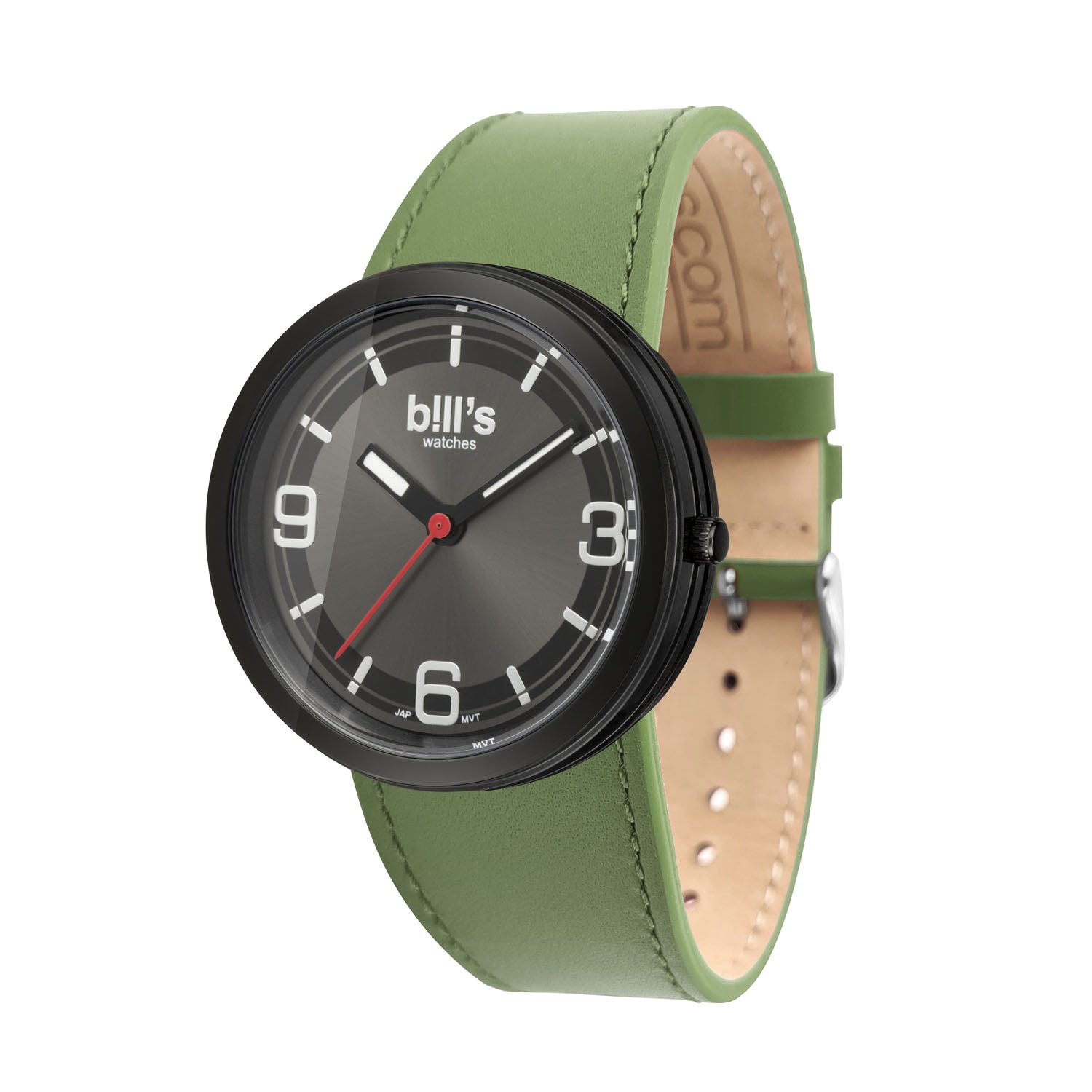 Addict Leather Watch - Khaki Green