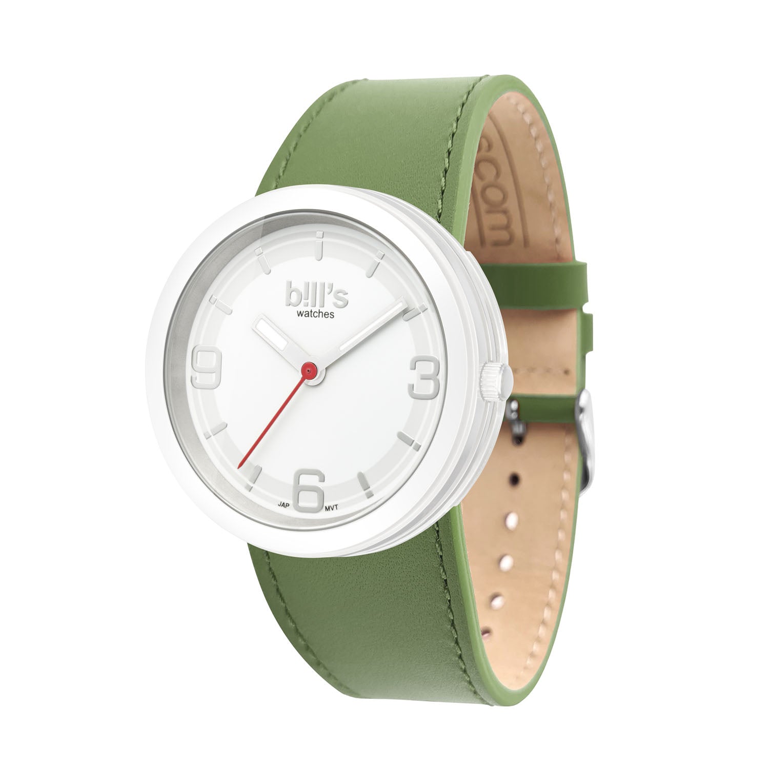 Addict Leather Watch - Khaki Green