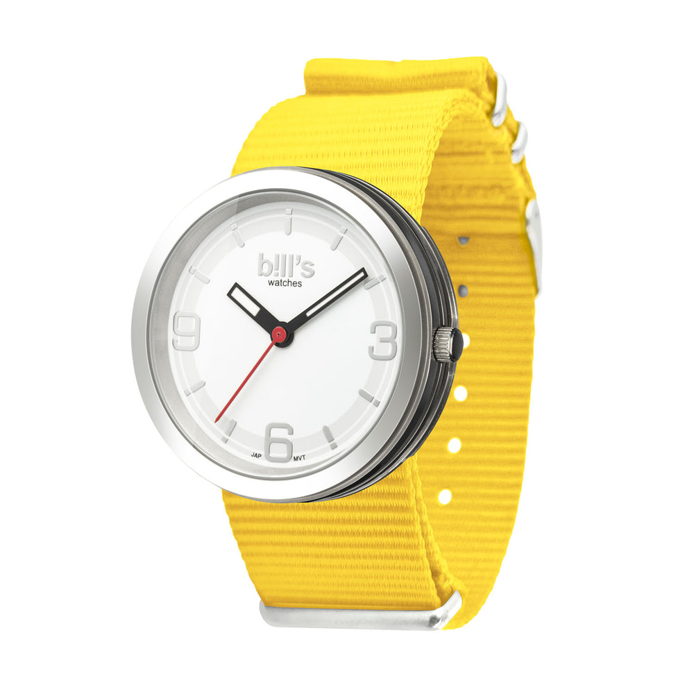 Montre Addict Nylon NATO - Jaune