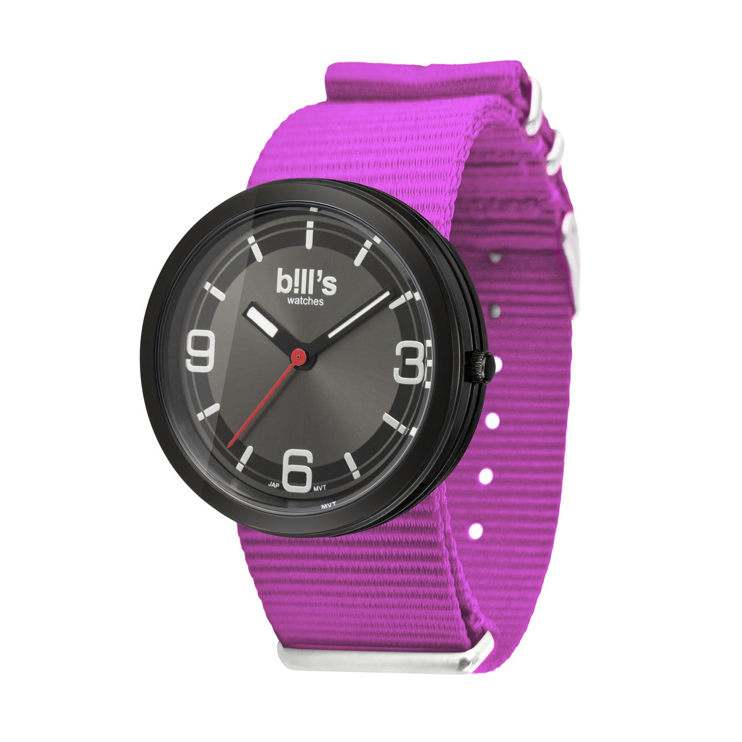 Addict Nylon NATO Watch - Purple