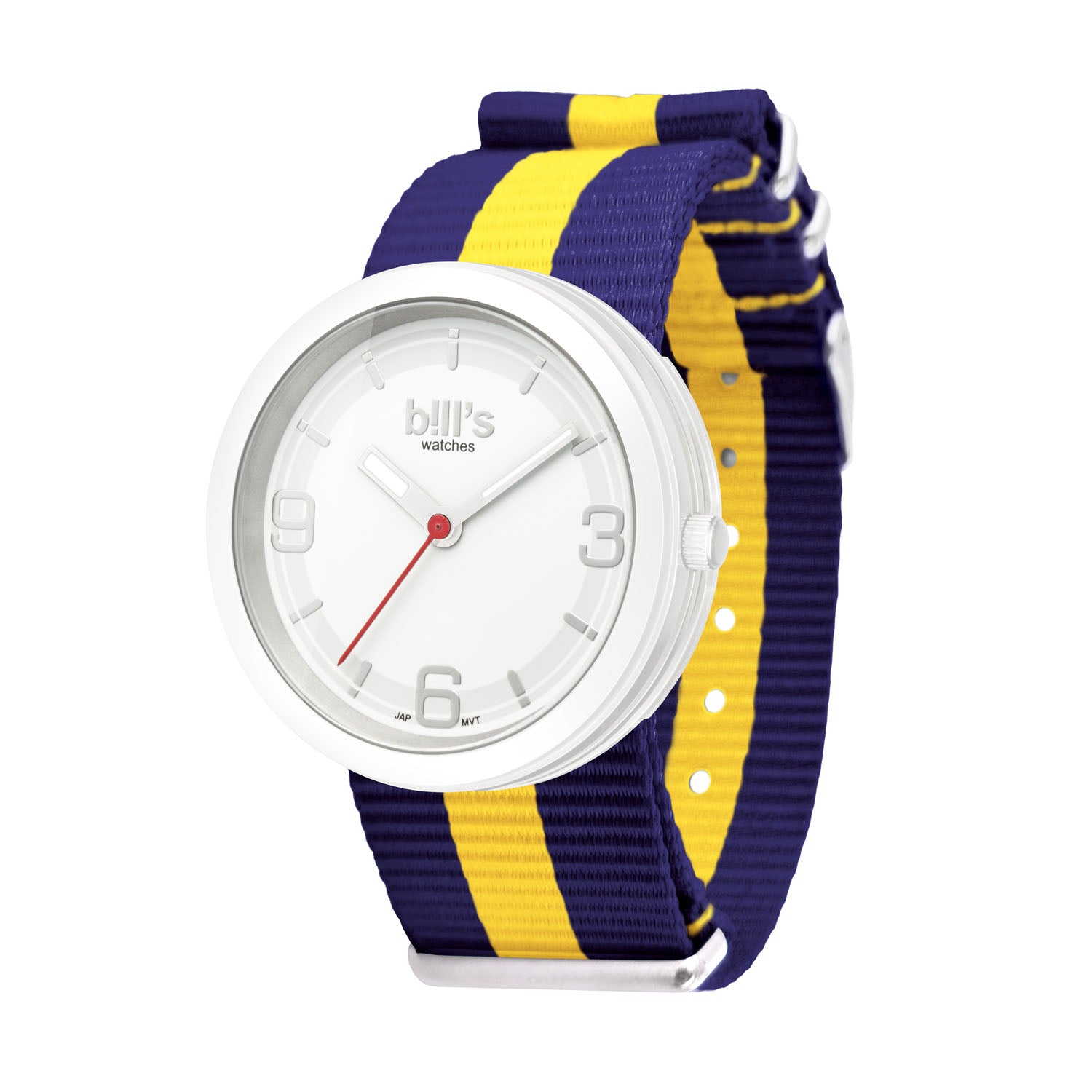 Montre Addict Nylon NATO - Bleu Marine / Jaune