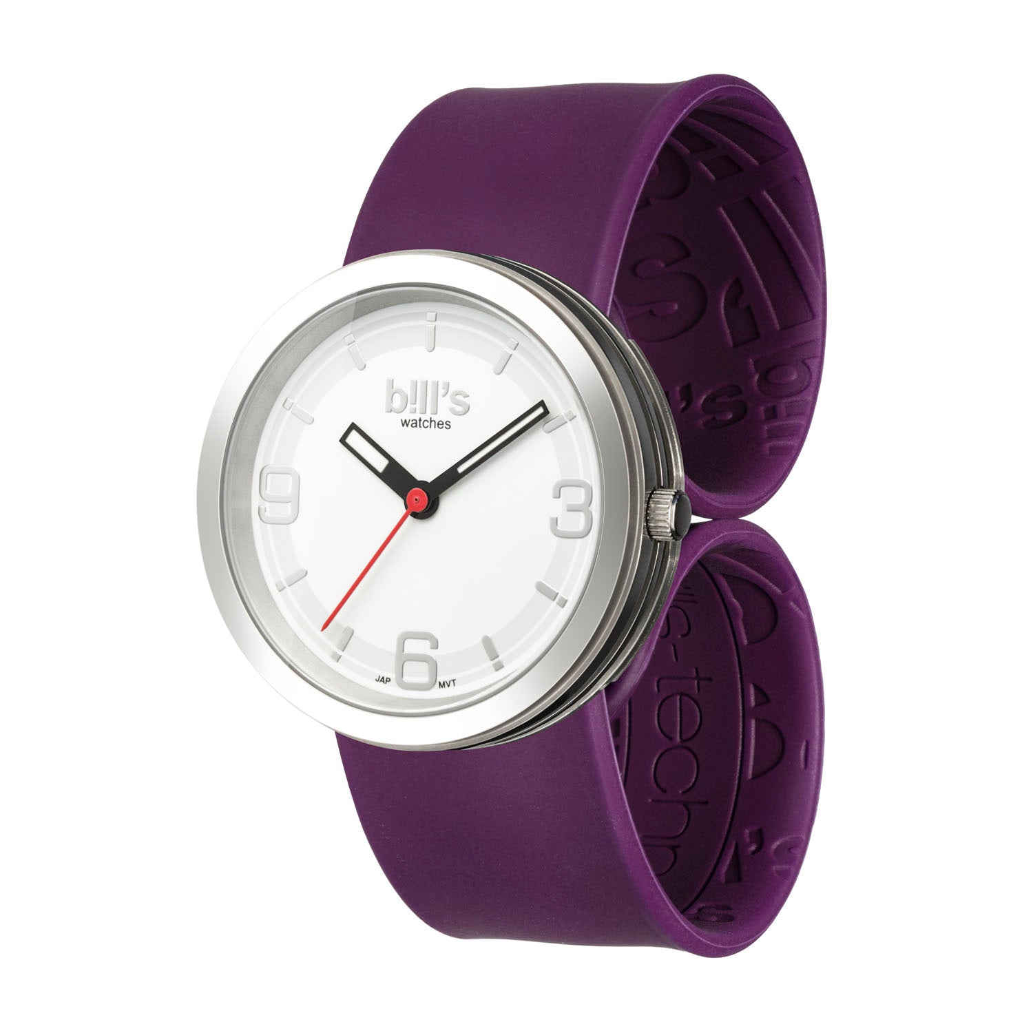 Montre Addict Silicone - Prune