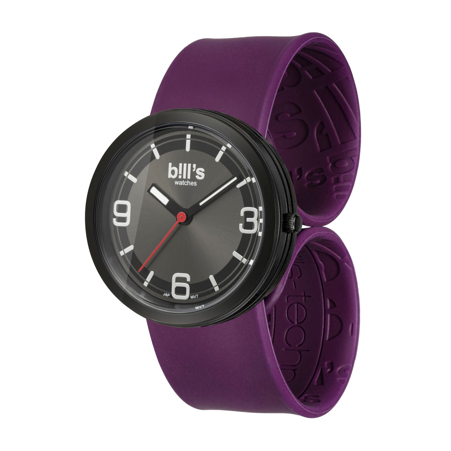 Montre Addict Silicone - Prune