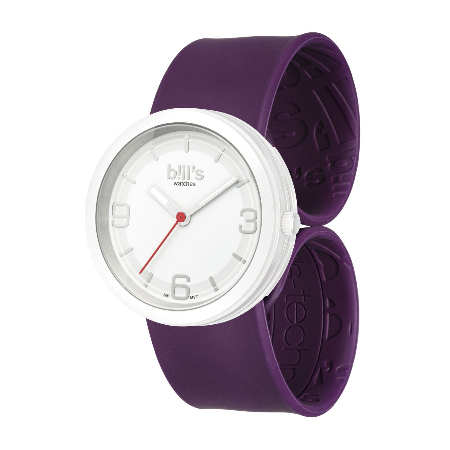 Montre Addict Silicone - Prune